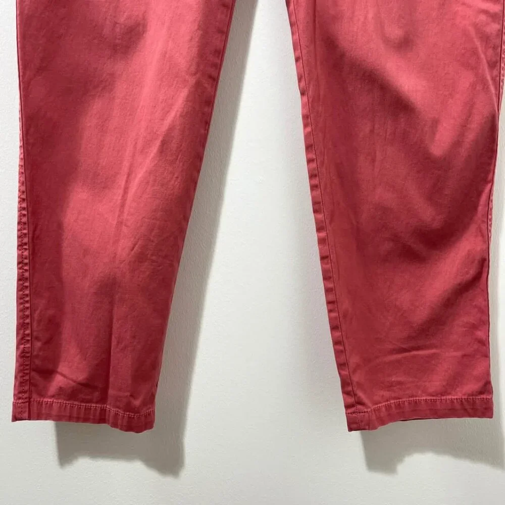 Talbots Relaxed Chino Elevated Coral Casual Colorful Summer Dress Pant [size 10] - Picture 6 of 10